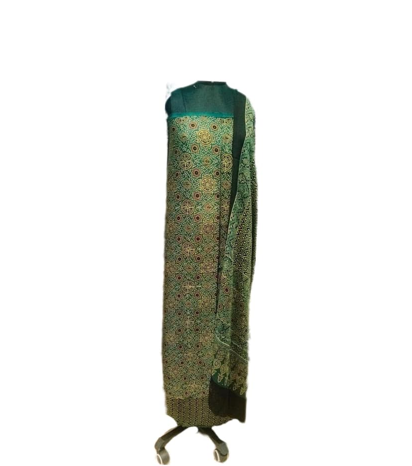 Gulmohur Cotton Ajrakh Suit