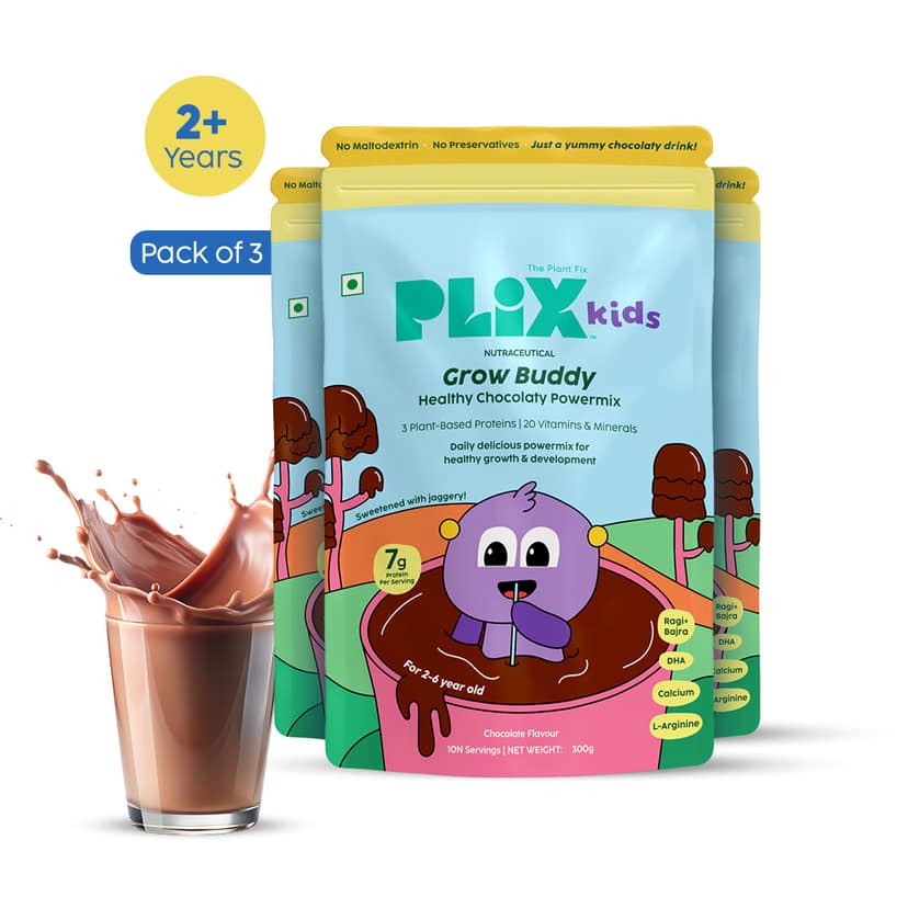Grow Buddy Healthy Chocolaty Powermix | 7-12 Years __Expert Pack__