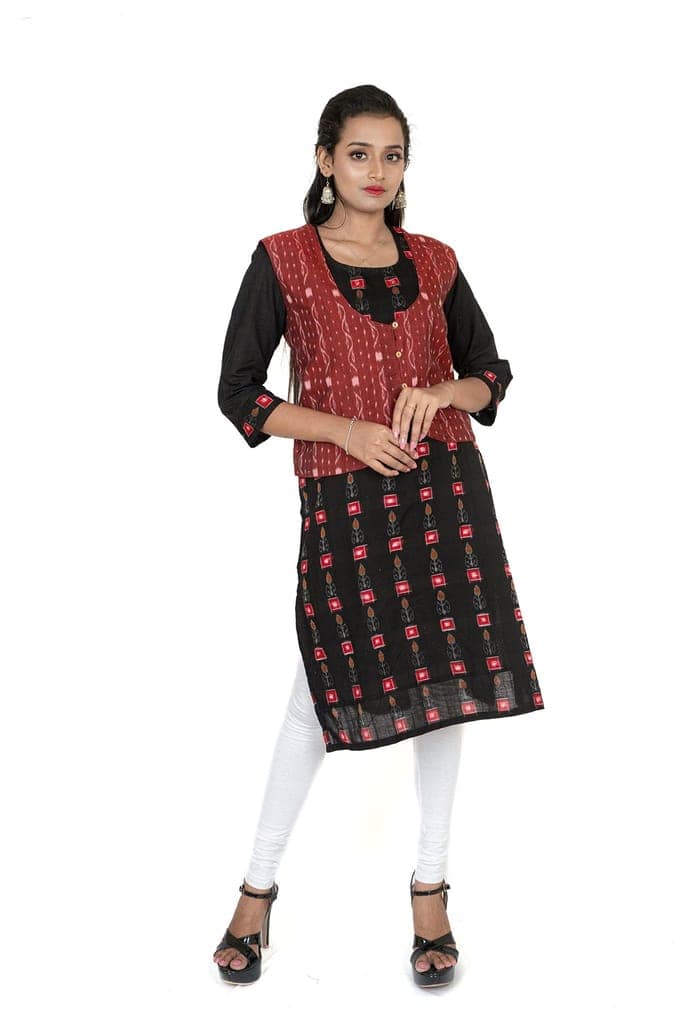 GHL � GUENDICHA HAAT LLP Sambalpuri Certified Handloom Women's Pure Cotton Jacket