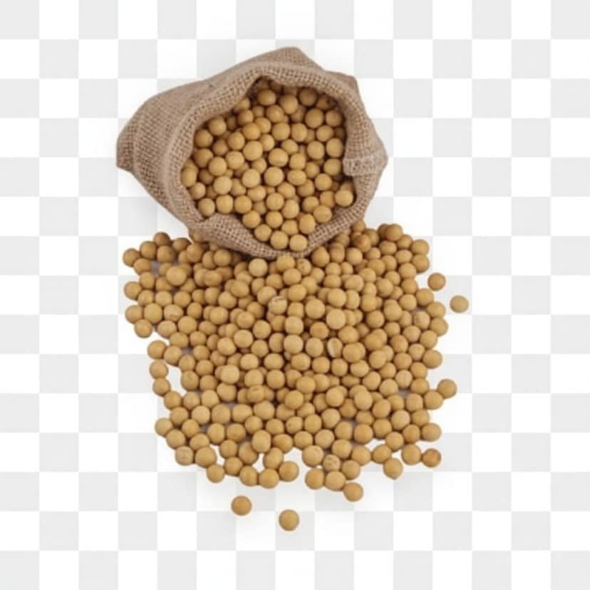Premium Dried Soybeans - 300 gm - One burlap sack view 3