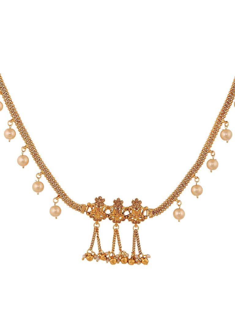 Gold Plated Kemp stone studded Pearl Beaded Kamarbandh view 5