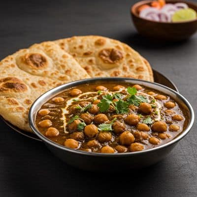 Amritsari Chhole With Tandoori Roti