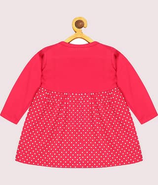 Babeezworld Pack of 1 Baby Girls Cotton Frock ( Pink )
