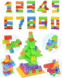 Educational Building Blocks for Toddler 60 pcs Learning Puzzle Toys|Creative Educational Construction Kit for Kids