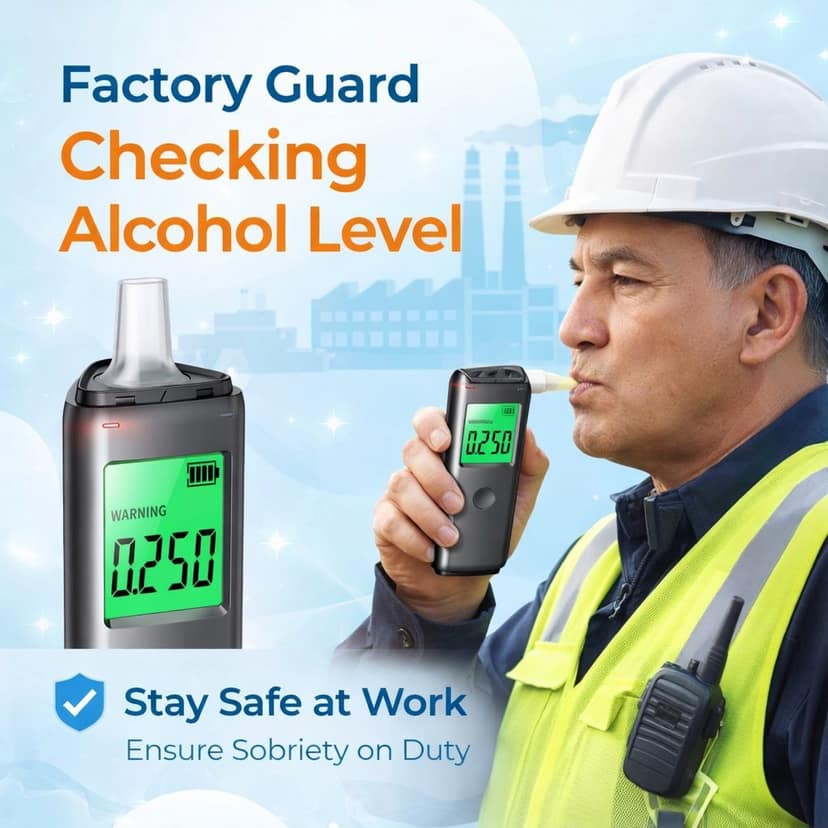 E-80 Breathalyzer - Digital Alcohol meter view 6