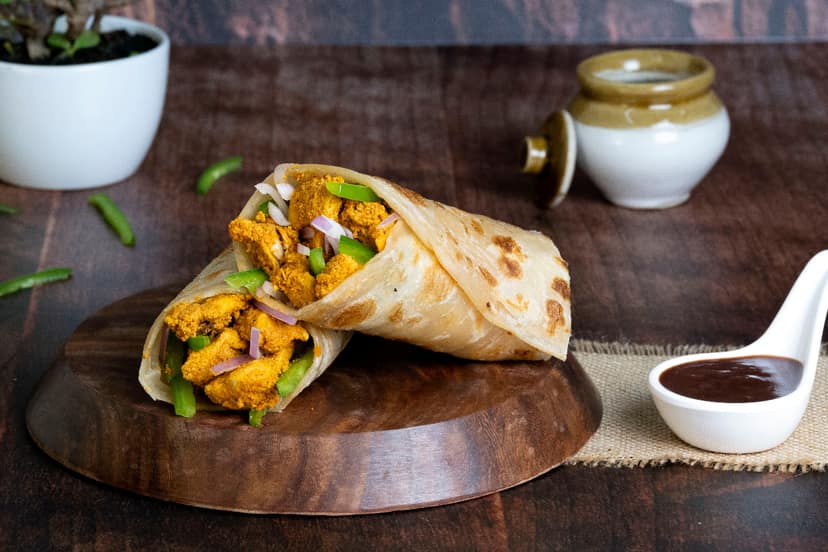 Chicken tikka mini roll