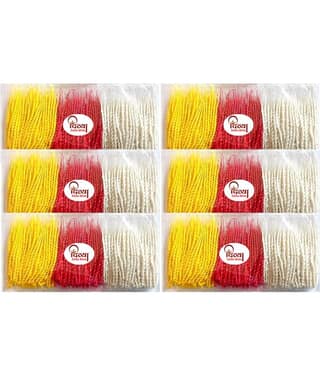 Long Cotton Wicks - Twisted Diya Batti 400 Pieces (Pack of 6)