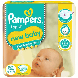 Pampers New Baby Taped Diapers 24 Pcs