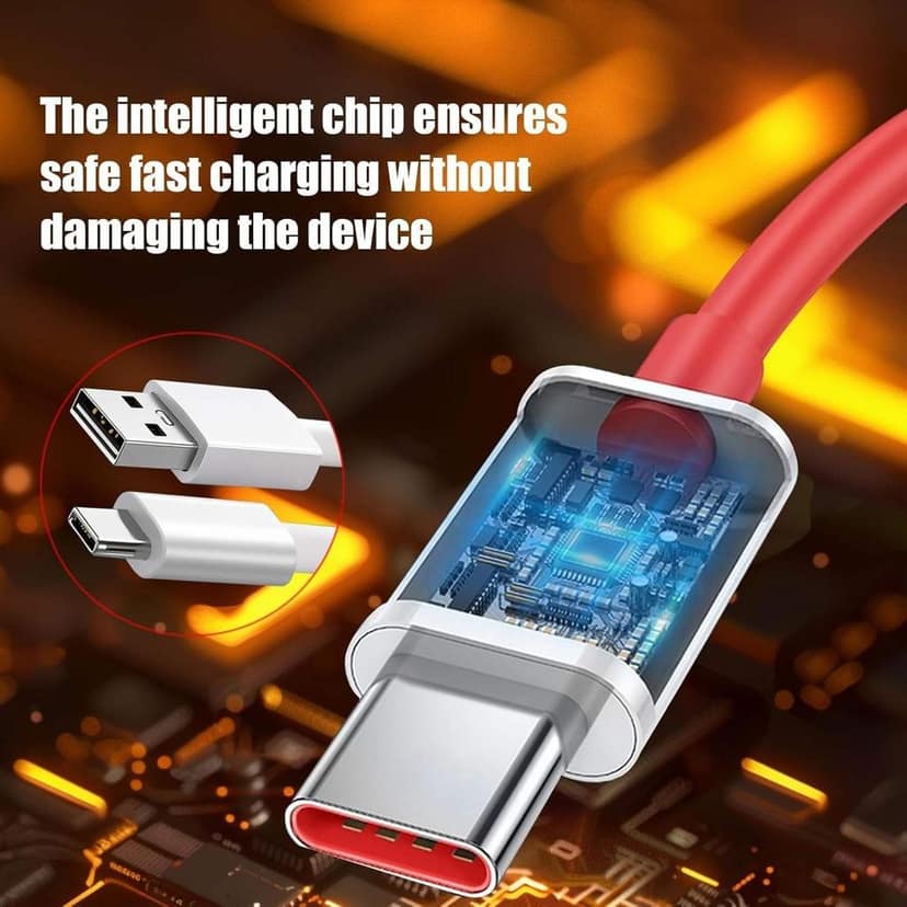 One Plus Fast 100W Original USB Type C Data Sync Fast Charging Charger Cable for One Plus 13,13s,13r,12,12r,11,11r,10,10r,10t,10pro,9,9rt,9r,9pro,8,8t,7t,7pro,Nord 5,CE5,CE4,CE3,CE2lite,4,3,2,2T view 5