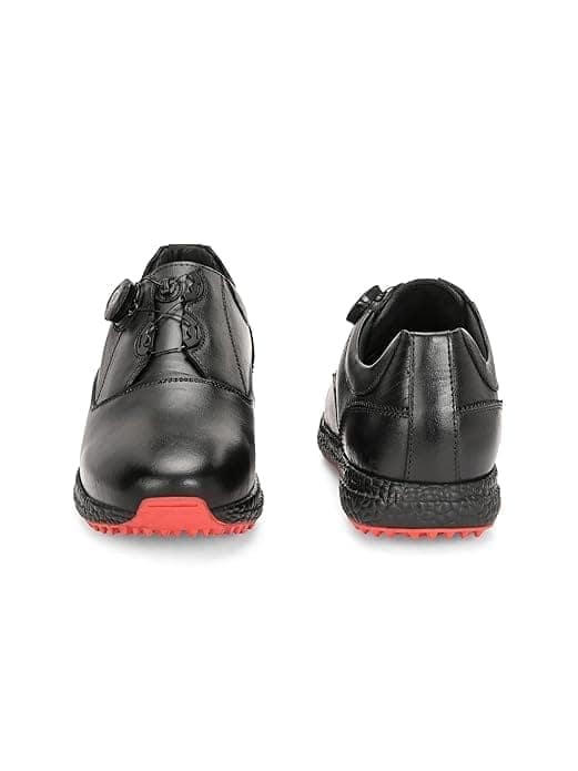 HITCARO Men's Proffessional Leather Golf Shoes | Lace-Up | Waterproof | Comfortable | Breathable view 4