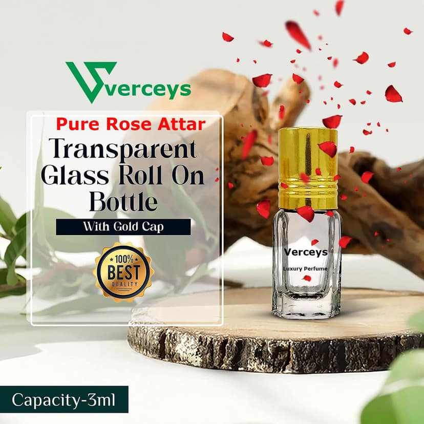 Empower Your Venus Planet With Verceys 3 ML Roll On Rose attar ittar Bloom Perfume Oil for Women and Men For | Help In Strengthening Venus Planet view 7