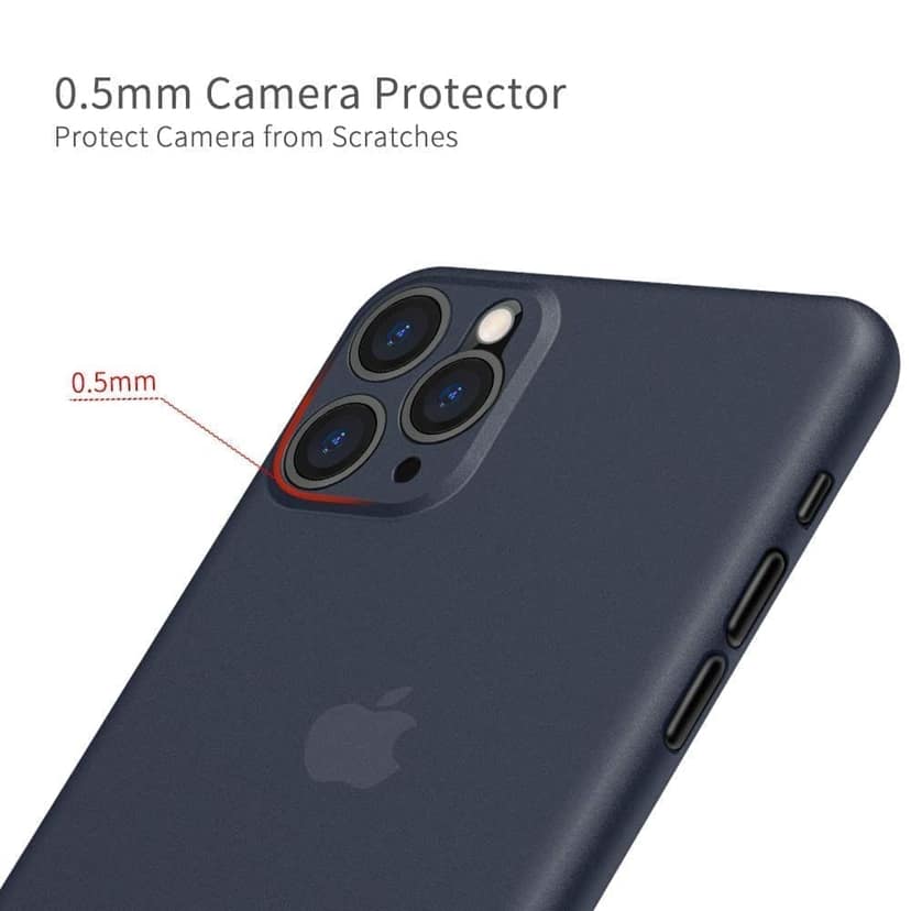 Memumi Slim Series Ultra Thin Back Cover for Apple iPhone 11 Pro Max 0.3 mm Thin, Trans-Blue-(6.5") view 3