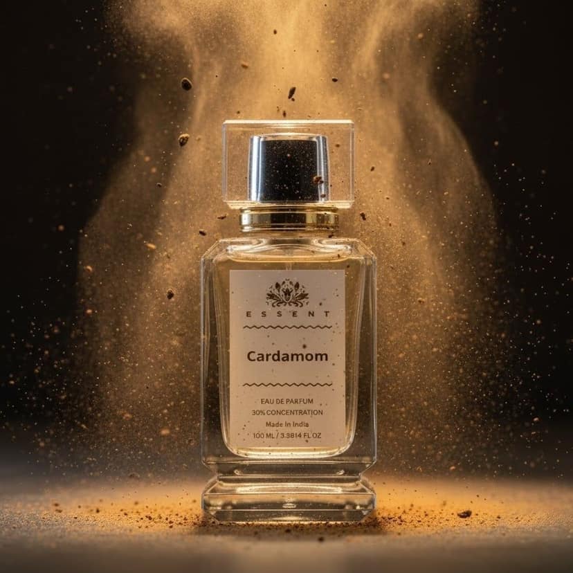 Essent Perfumes Cardamom (Elaichi) Eau de Parfum (EDP) – Fresh Spicy Cardamom Long Lasting Perfume – Unisex Fragrance