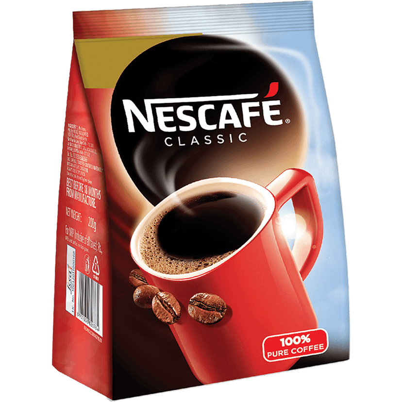 Nescafe Classic 100% Pure Instant Coffee, 200 G Stabilo
