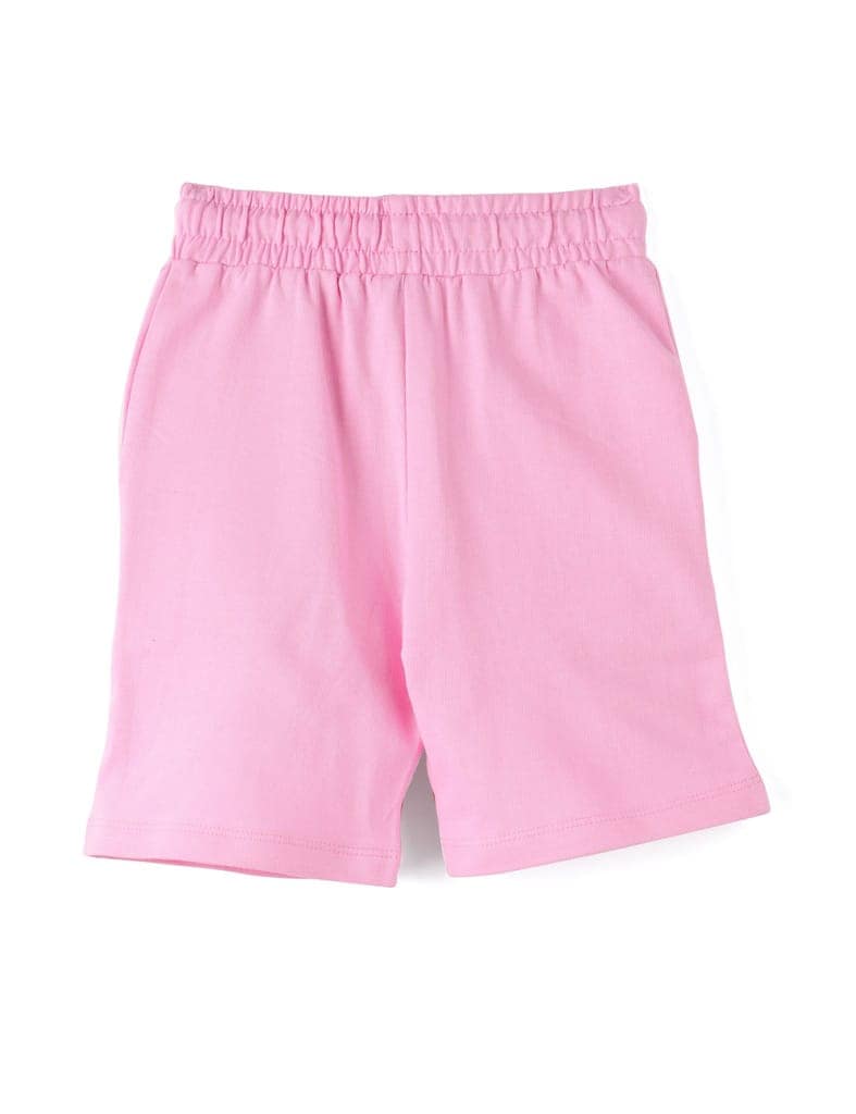Girls Shorts Cotton French Terry Bon Bon Pink “Cute Dog” view 4