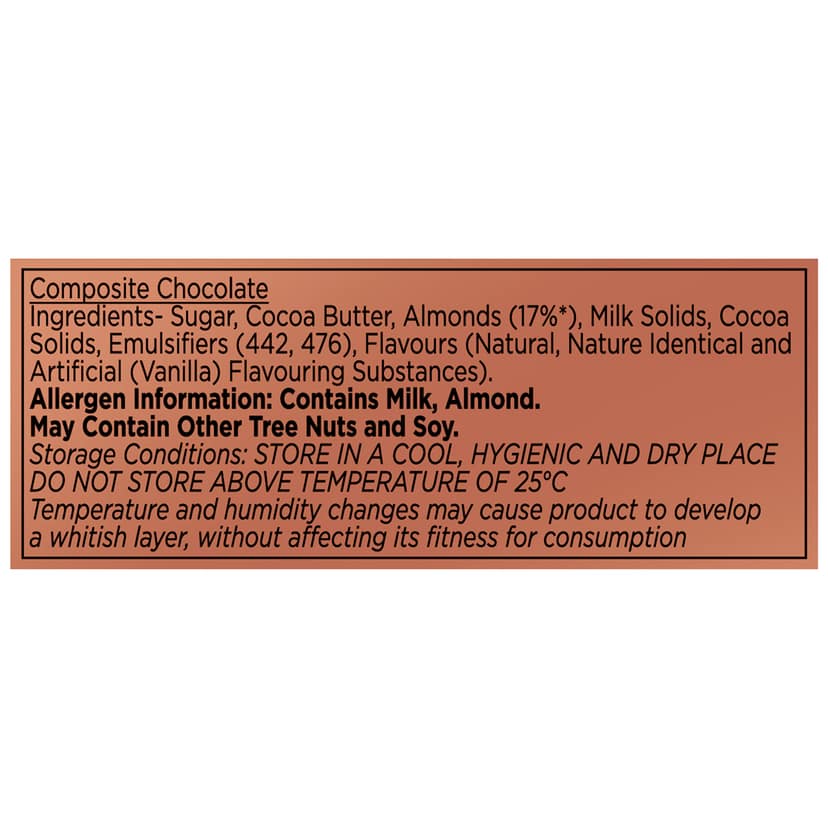 Cadbury Temptations Almond Treat Premium Chocolate Bar, 72 g view 3