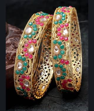 Sukkhi Multicolor Bangle Set ( Pack of 2 )