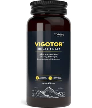 Vigotor Shilajit Malt with Ashwagandha & Safed Musli, Ayurvedic Energy & Stamina Booster, Chocolate Flavour