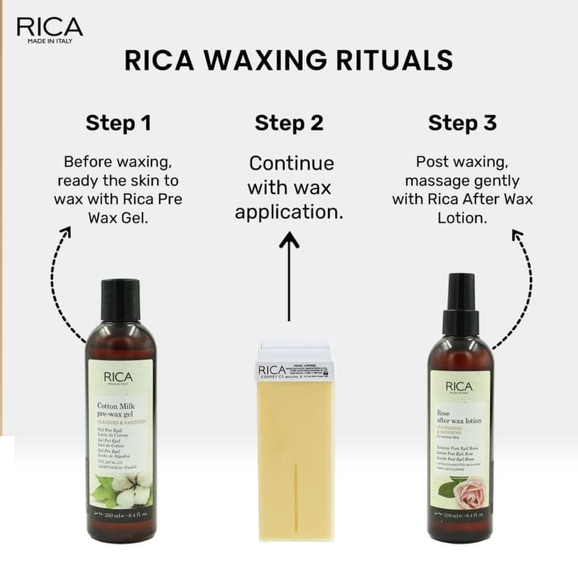 Rica Pearl Roll On Wax Refill - 100 ML view 7