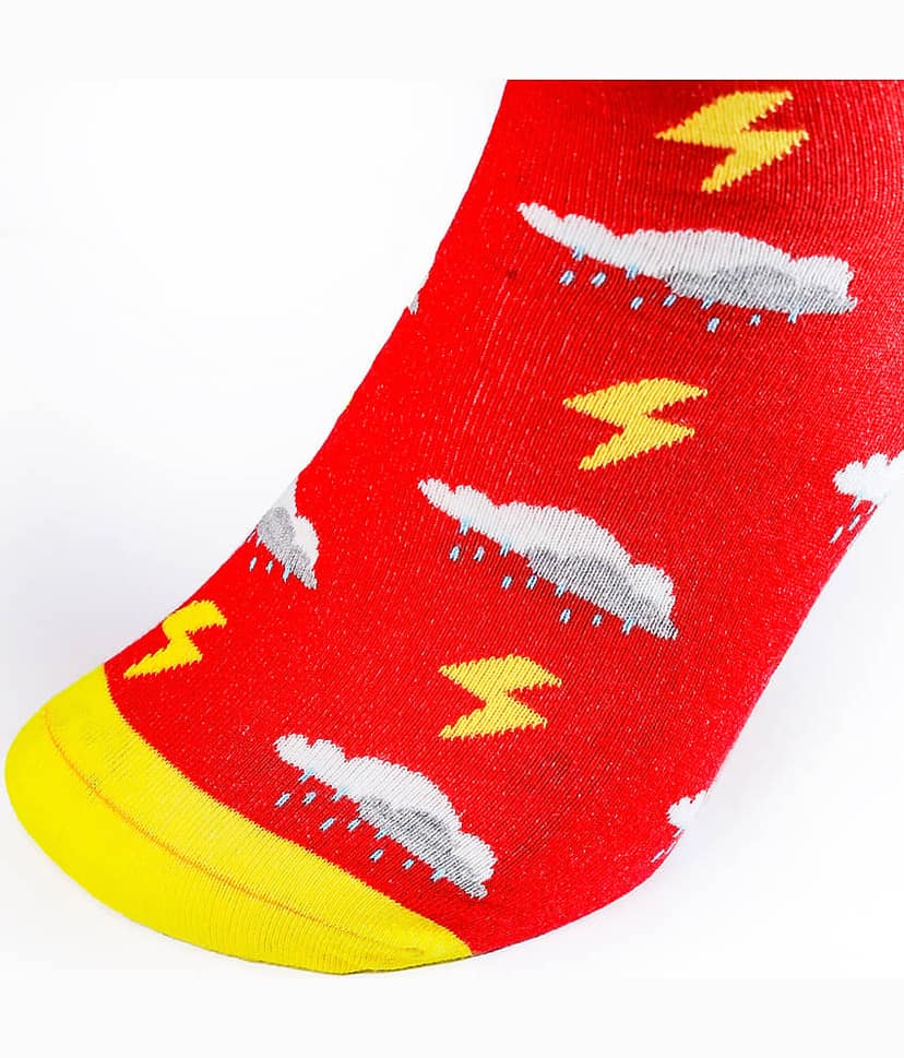 Man Arden - Red Cotton Men's Mid Length Socks ( Pack of 1 ) view 2