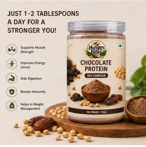Hunger Bites Chocolate Protein Mix Powder view 5
