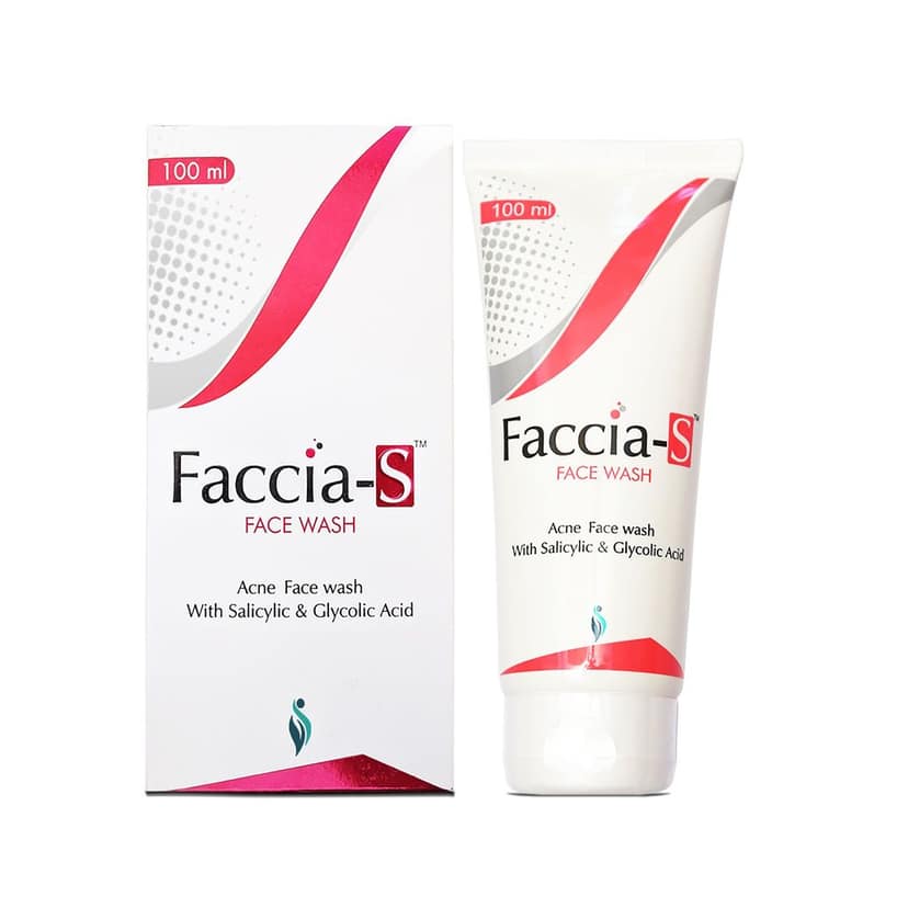Anti-Acne Faccia-S Face Wash, 5% Aloe Vera, 1% Glycolic Acid, and 2% Salicylic Acid Preventing Breakouts, Acne scars, Aging Signs Restoring Skin Moisturisation 100ml Pack of 2 view 5