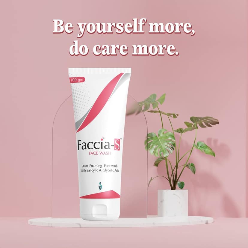 Anti-Acne Faccia-S Face Wash, 5% Aloe Vera, 1% Glycolic Acid, and 2% Salicylic Acid Preventing Breakouts, Acne scars, Aging Signs Restoring Skin Moisturisation 100ml Pack of 2 view 9