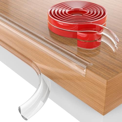 Zeccorp 4-Meter Silicone Edge Protector Strip | Baby Corner Guards for Sharp Edges | Table, Bed & Furniture Safety Protectors | Baby Proofing Corner Guards & Edge Safety for Sharp Edges Zeccorp 4-Meter Silicone Edge Protector Strip | Baby Corner Guards f view 2