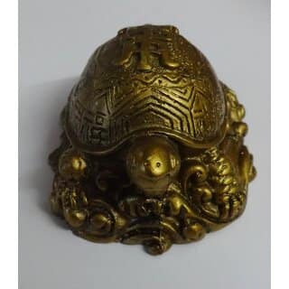 Feng Shui Tortoise on Bed of Wealth