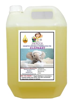 Swacch Shampoo Specially Formulated for Elephant (5 Litre) Lemon