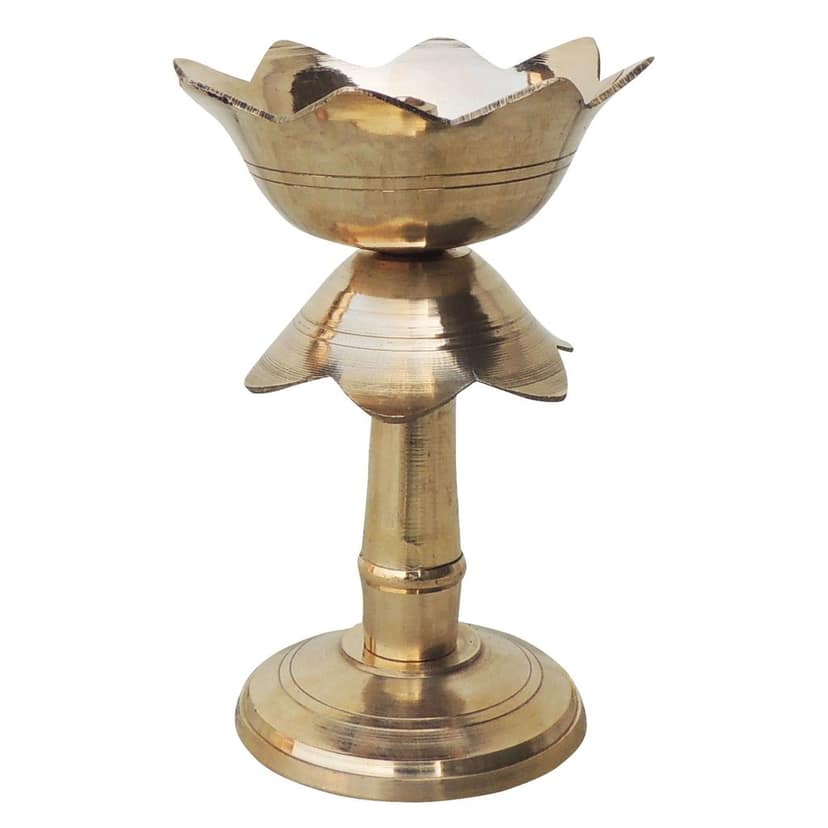 Brass Kamal Stand Deepak No. 2 (FMAS634 C) view 3