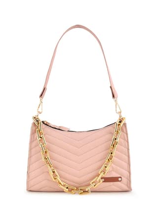 Lychee bags Women Pu Quilted Shoulder Bag