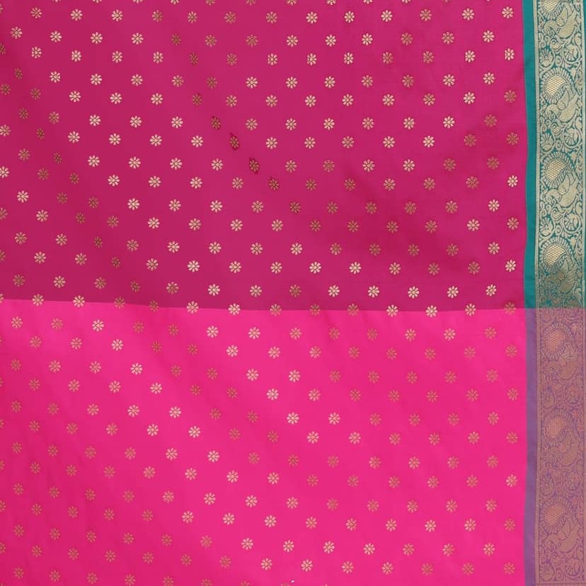 Designer heavy Weaving Work Banrasi Silk Saree view 5