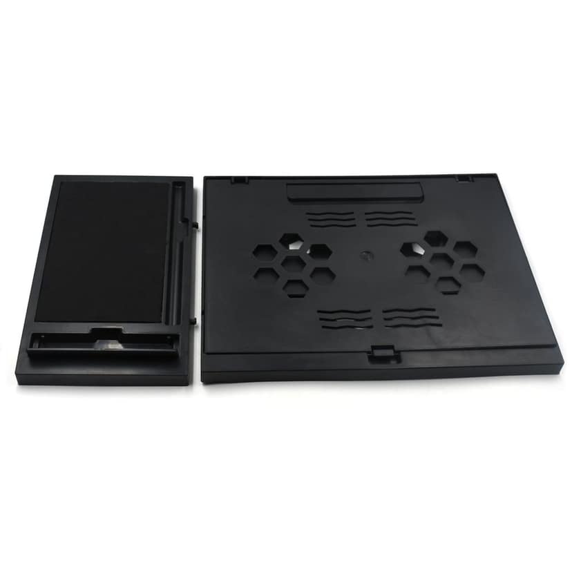 Laptop Stand Suitable Portable Foldable Compatible with MacBook Notebook Tablet Tray Desk Table Book with Free Phone Stand view 4