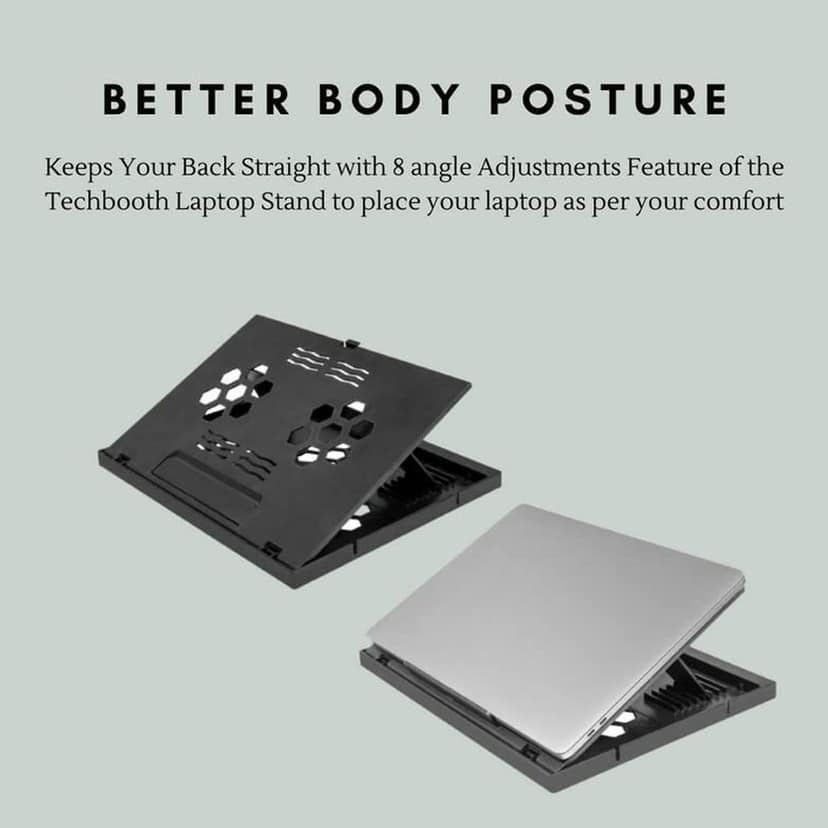 Laptop Stand Suitable Portable Foldable Compatible with MacBook Notebook Tablet Tray Desk Table Book with Free Phone Stand view 7