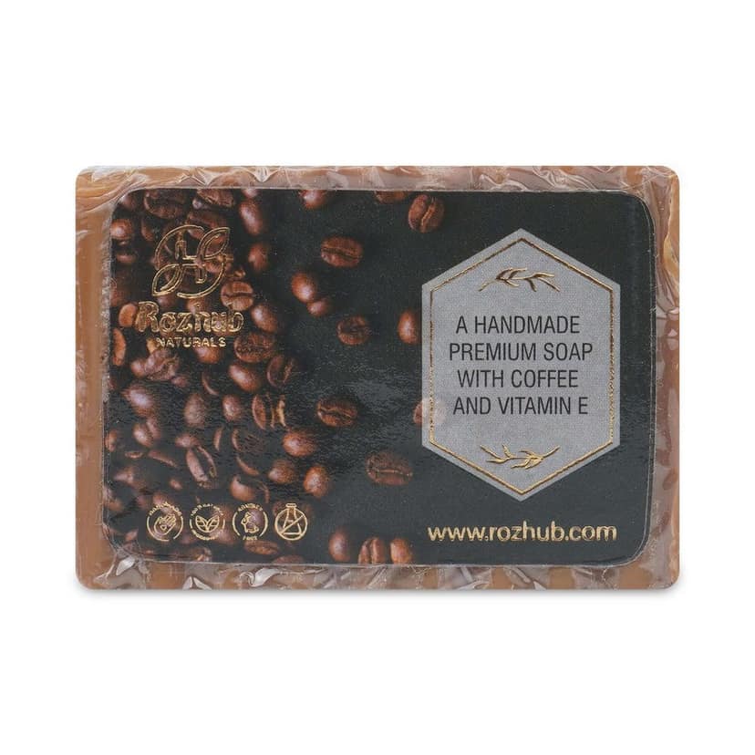 Handmade Coffee Scrub Bathing Bar for Deep Pore Cleansing - 100gm view 6