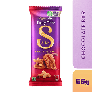 Cadbury Dairy Milk Silk Fruit & Nut Chocolate Bar, 55 G