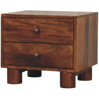 Tula 2 Drawer Chestnut Nightstand