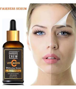 Barbers Crew Vitamin C 20% Oil Free Facial Serum- For Skin Whitening & Brightening Face Serum 30 mL