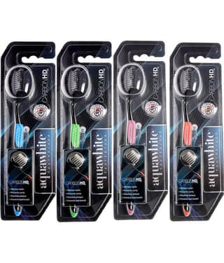 aquawhite Carbon HD Toothbrush Pack of 4