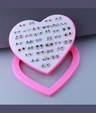 Stud Earring Golden look Cute Earring Set of 36 Earrings for Women…