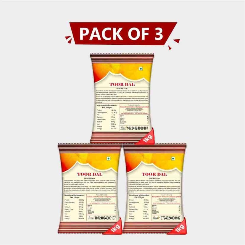 Toor Dal (Pack of 3) view 4