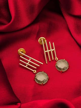 Morison Golden Sunburst Earrings Radiate Beauty