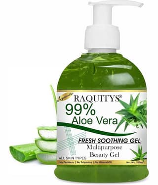 RAQUITYS PURE Aloe Vera Gel - Moisturize Skin & Younger Looking (300 ml)