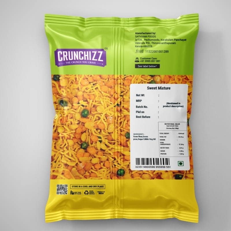CRUNCHIZZ - 3 in 1 - NAMKEEN MIXTURE COMBO I Spicy, Crunchy, Authentic I No Artificial Additives I Perfect Tea-Time Bites I SPICY, SWEET & BOMBAY Mixture I 250 Grams Each I Total 750 Grams view 7