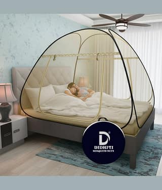 didhiti - Pink Polycotton Foldable Mosquito Net ( Pack of 1 )