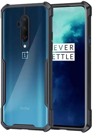 PLUGTECH Slim Shockproof Case | Matte Black Soft | Drop Protection | Precise Cutouts | Premium Mobile Cover for Oneplus 7T Pro