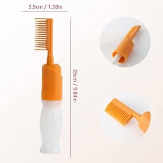 110ml Empty Hair Dye Bottle Hair Dye Applicator Bottle with Comb Hair Dyeing Coloring Conditioning Tool Pack Of 1