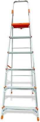 6'Liberti Light weight Aluminium 5 Step Plus platform ladder view 2