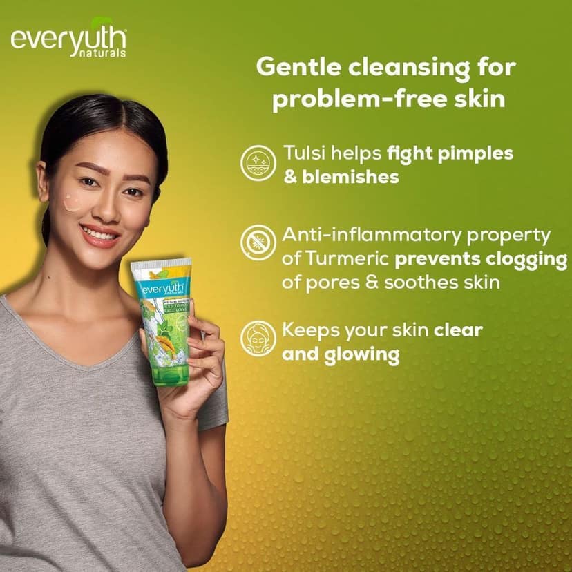 EverYuth Tulsi Turmeric Face Wash (50 g) view 6